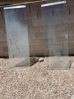 Used showering glass