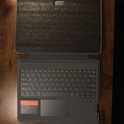 Nillkin iPad Pro 12.9 Case with Keyboard 6th Generation, 7 Backlight Colors, Grey