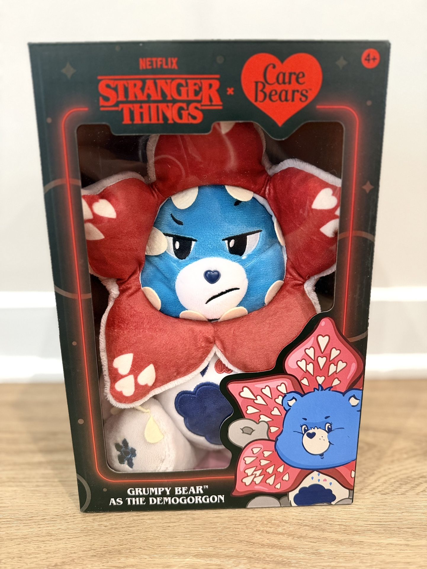 Netflix Stranger Things x Care Bears Grumpy Bear as DEMOGORGON 12" Plush In Hand
