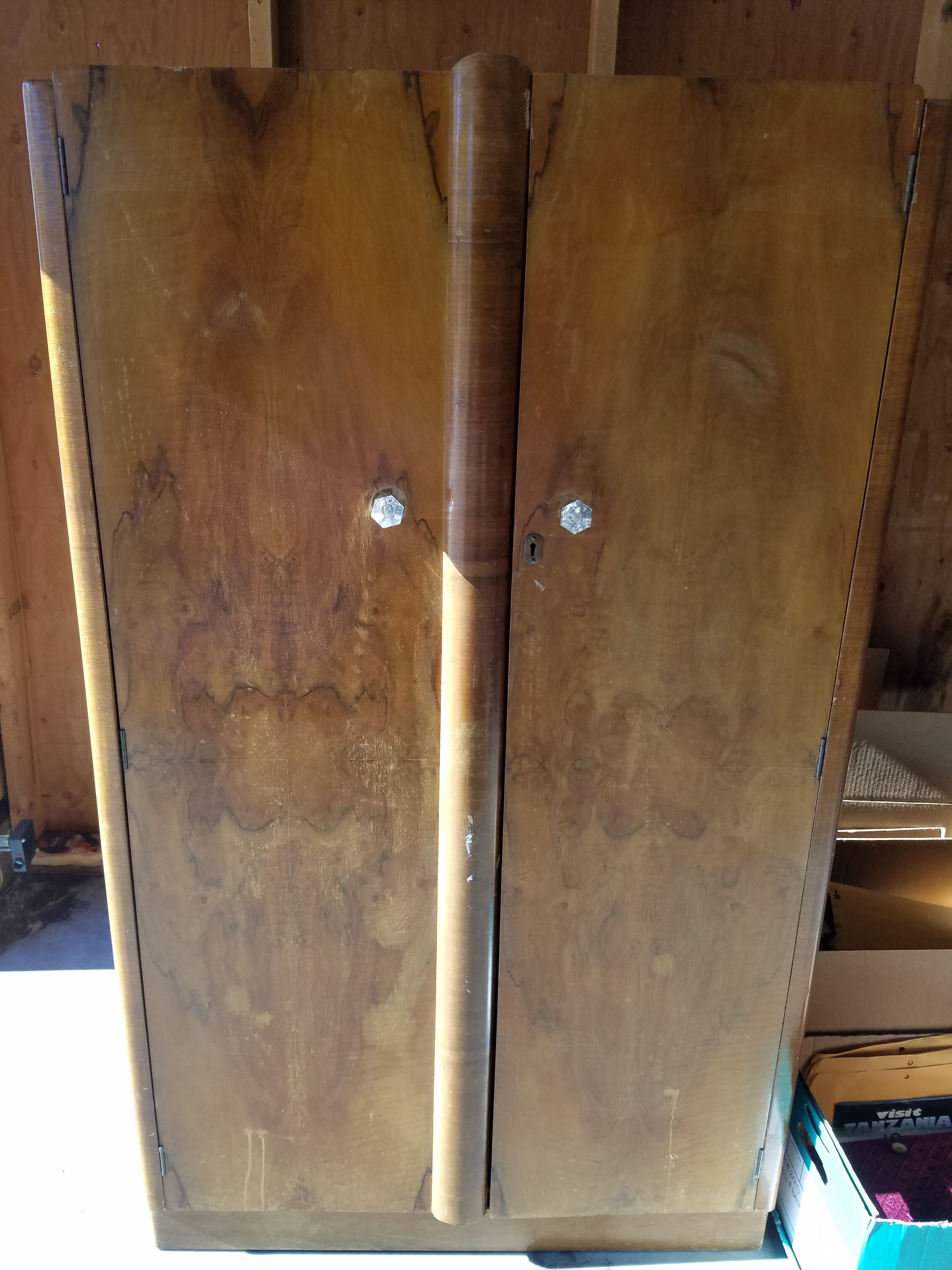 Maple Antique Original Armoire By Tudor Rose Bros LTD