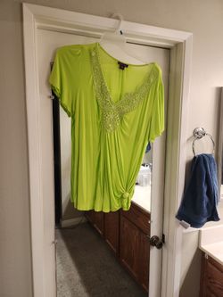 Green Dress Shirt Caual