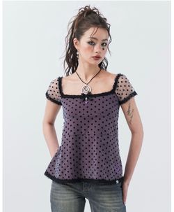 Sixth Dimension Blueberry Blouse