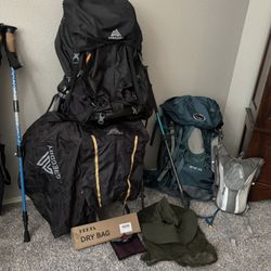 Hiking backpacks & Gear