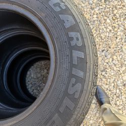 Trailer tires 205/75/14r 70% remaining tread