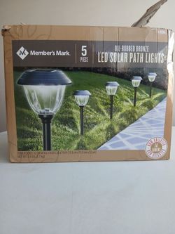Led solar path lights