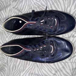 Gucci Men Blue Monogram Sneakers