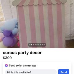 Circus Party Decor 