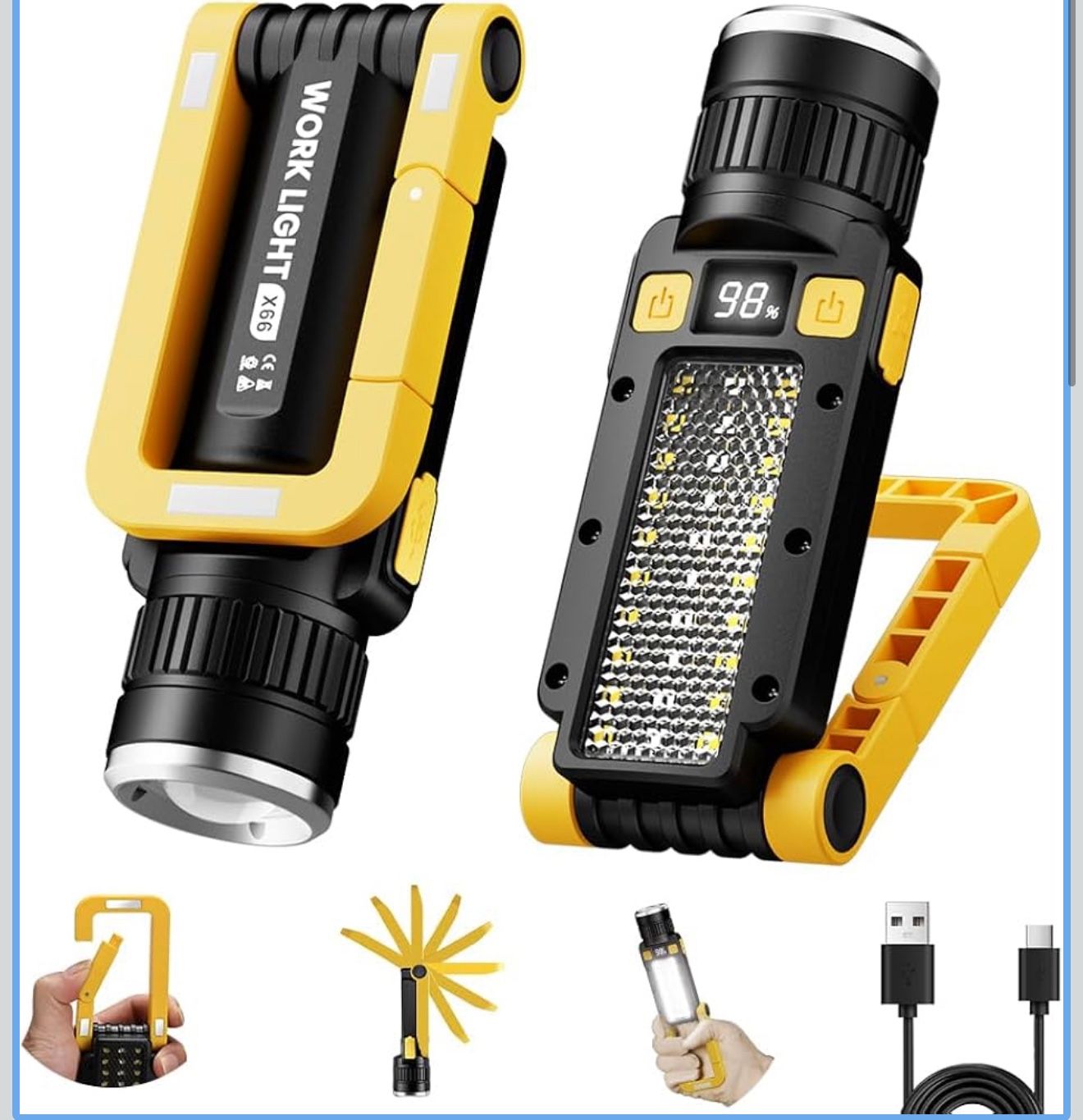 Rechargeable LED Magnetic Work Light
