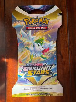 Pokemon SWSH Brilliant Stars Sleeved Booster Pack! Shaymin Art! New/Sealed! 🌟