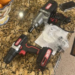 Hyper Tough Impact Drill And Cordless Drill 