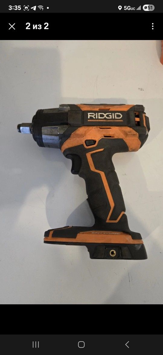 Ridgid R86011 18V 1/2 in Impact Wrench Brushless Cordless - Orange (Tool Only)