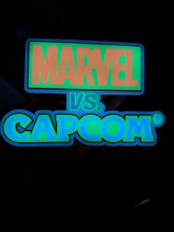 Marvel vs Capcom Glow In The Dark 3D Logo Print