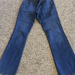 Lee ladies perfect fit Classic Blue Flared Jeans size 8