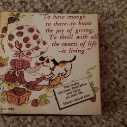 Vintage Jasco 1981 Ceramic Strawberry Patches Tile Trivets