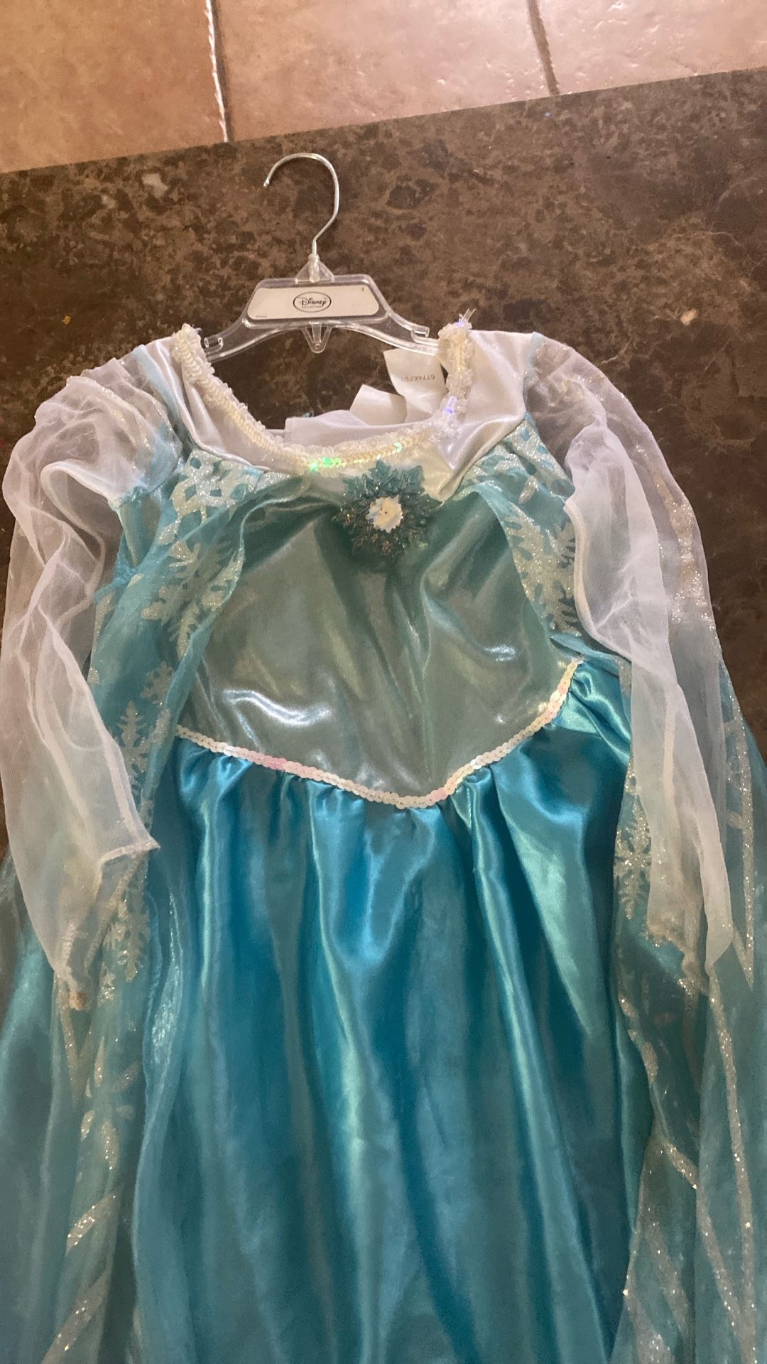 Girls Elsa Frozen Halloween Dress Up Dress
