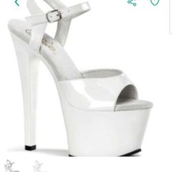 Stilettos By Pleaser Sexy Than Ever Heels🔥 
 Size: 7 & 8
Heel: 7"