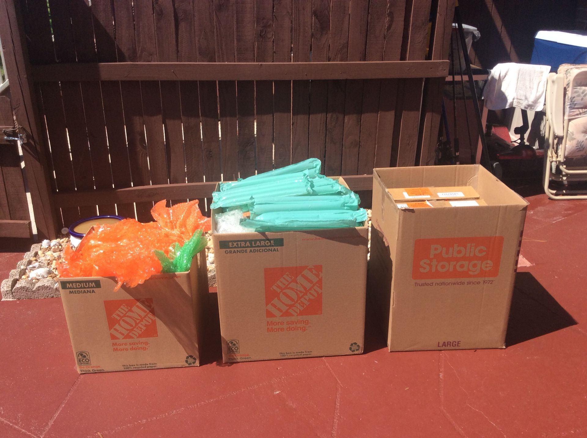 Home Depot moving boxes