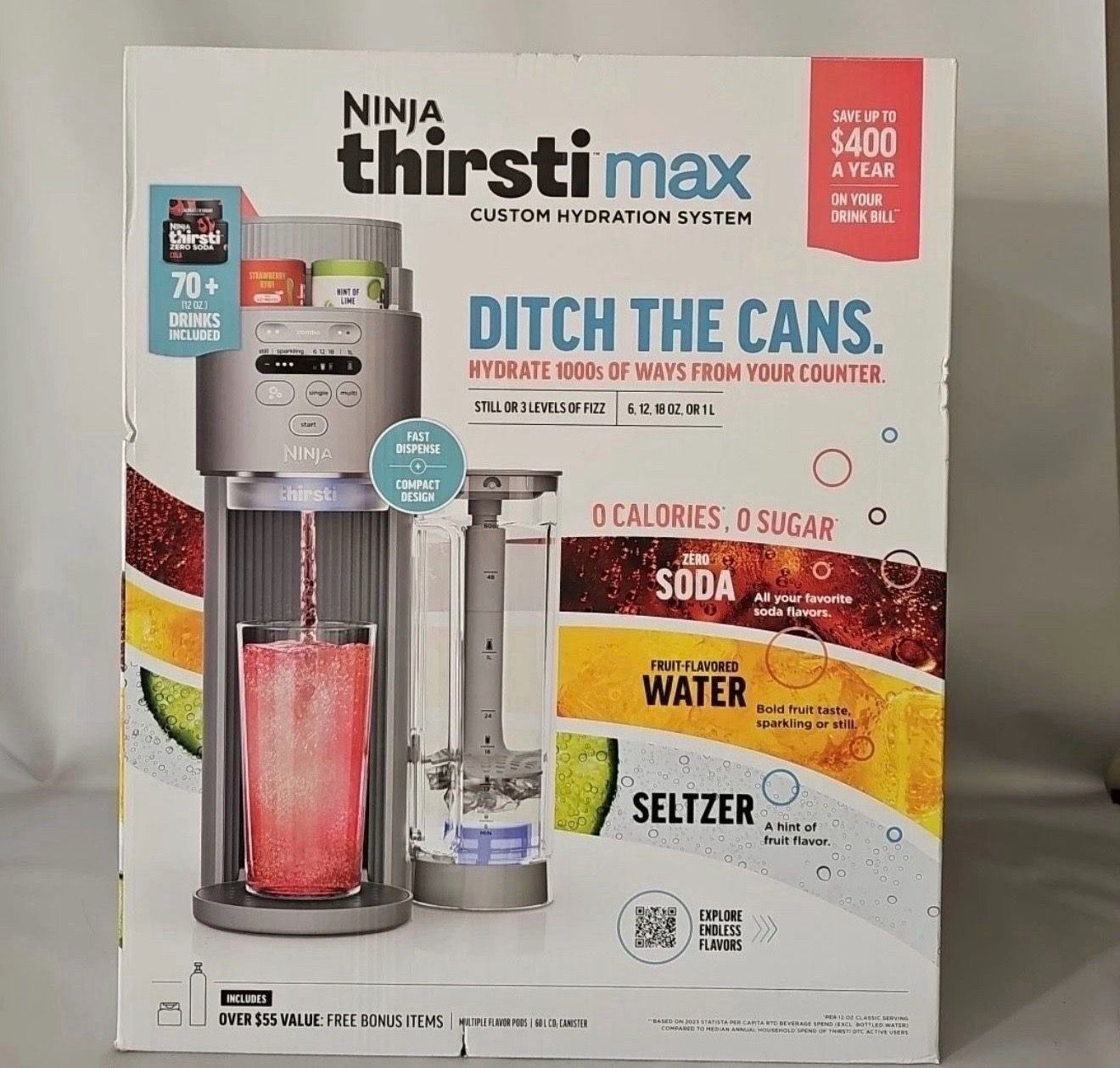 Ninja Thirsti Max Custom Hydration System Brand New Full Starter Kit + Extras