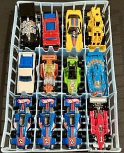 Hot Wheels Vintage Lot Of 12 Diecast Cars W/Tray