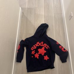 Spider Hoodie Blue And Red Size S M L 