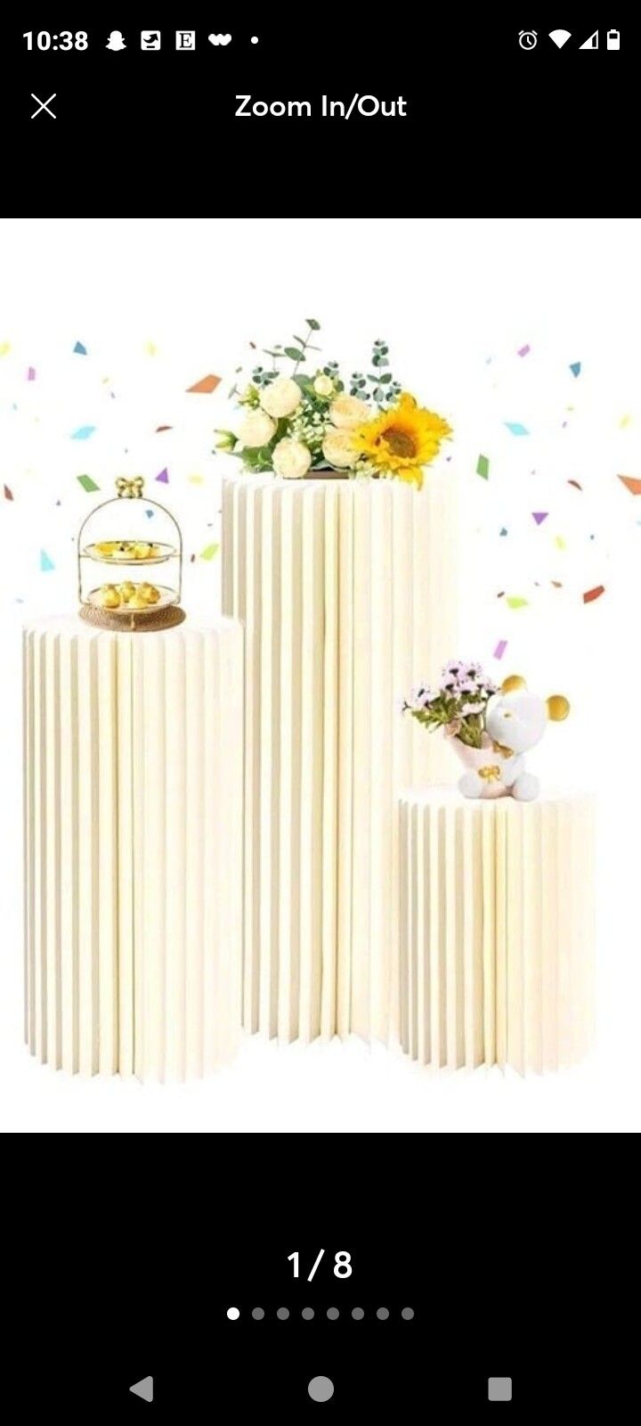 Wedding Flower Pedestal Stands