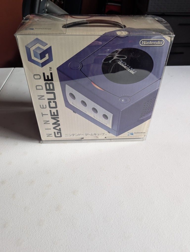 Japanese Indigo Nintendo GameCube CIB With Box Protector