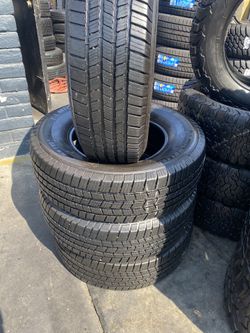 SET LT 245/75/17 MICHELIN SEMI NEW 95%TREAD LIFE $350 PRICE INCLUDES PROFESSIONAL INSTALLATION AND TAX