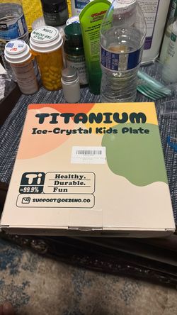 Titanium plate for toddlers and baby