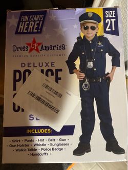 Police Officer Cop Costume Career Day Halloween / Traje de Policia 2T