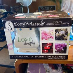 Scent Sationals Tidbits W/4 Packs Of Wax Cubes Nib