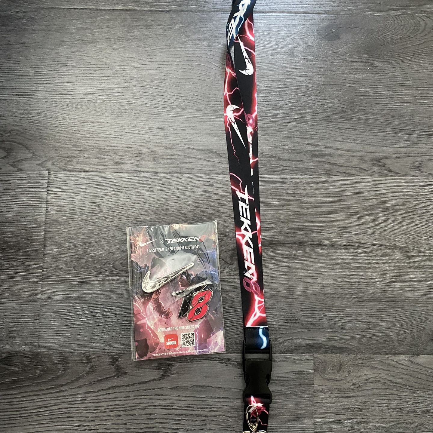 Nike X Tekken 8 Pins And Lanyard Brand New for Sale in Los Angeles