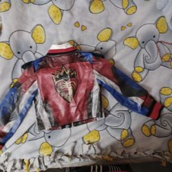 Disney  Faux Leather Jacket Size 4