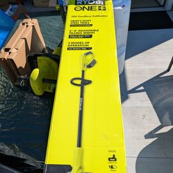 Ryobi 18v cordless cultivator, new open box