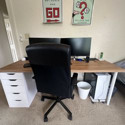 Large Desk with Chair
