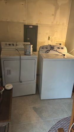 Washer and dryer.