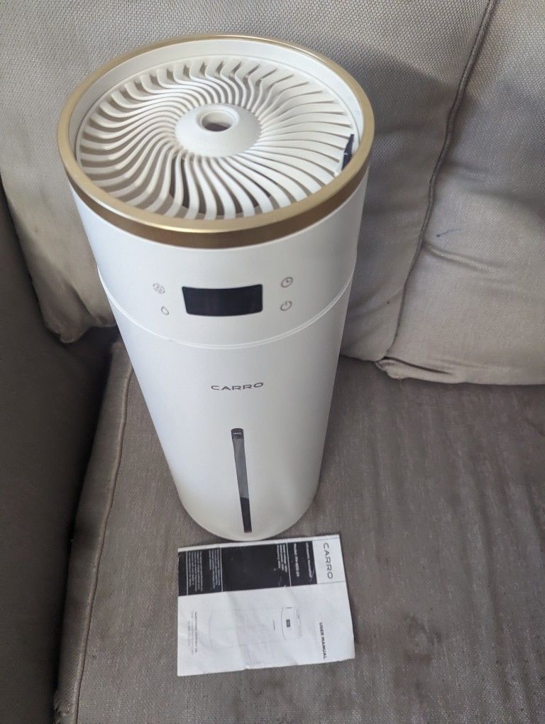 White CARRO Cool Mist Ultrasonic Tower Humidifier (Part number: WPH-805-24-W)