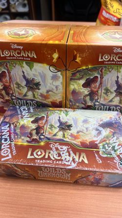 Lorcana Wilds Unknown Troves and Booster Box
