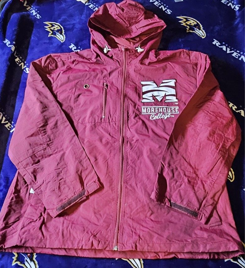 Big Boy Men's Headgear Morehouse College Windbreaker Jacket Maroon Size 2XL