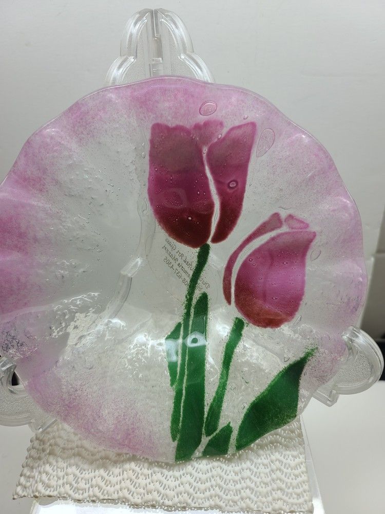 CUSTOM DESIGNER HAND BLOWN TULIP 