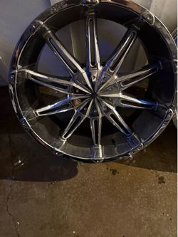 22in 5 lug universal Milanni rims $200