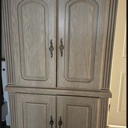 Wood Cabinet / Wardrobe – Storage Closet – $50