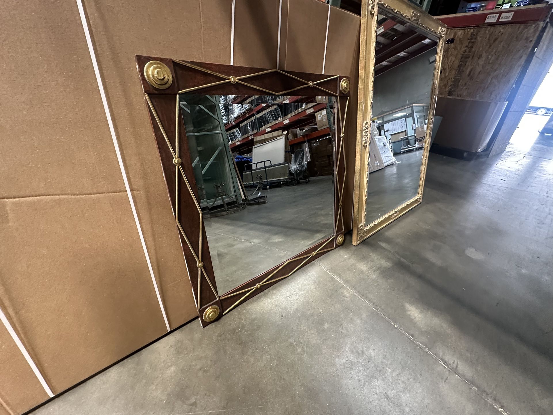 Framed Mirror From Hotel 42 X 42”