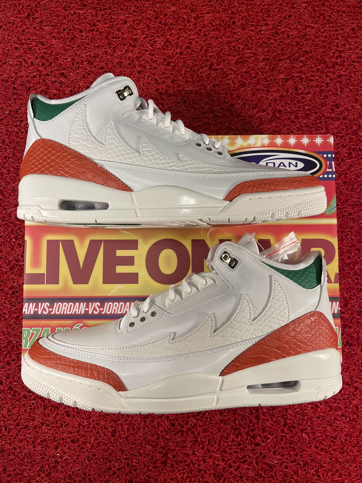 Size 12 - Nike Men's Air Jordan 3 Retro MEX 'El Vuelo' Shoes IO1752-100