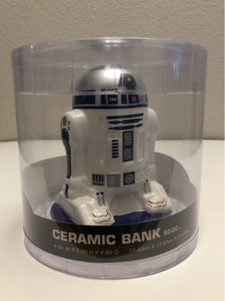 NEW & SEALED Disney Star Wars R2-D2 Ceramic Bank