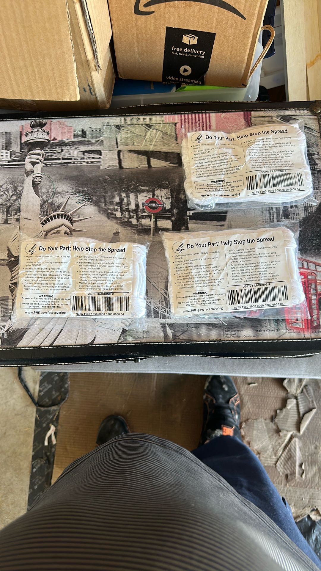 Three Bags Of Cloth Mask