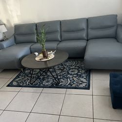 Leather sectional brand new