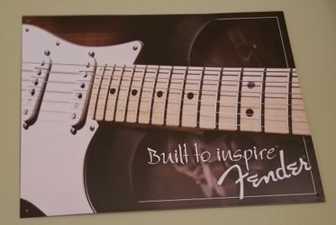 Fender Guitar tin photo