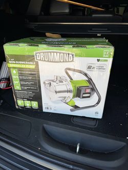 New DRUMMOND 1 HP Portable Sprinkler Pump, 1075 GPH