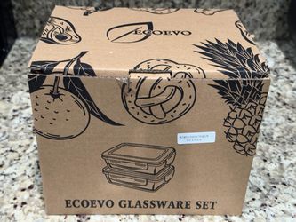 2-Pack 52 oz Glass Food Storage Containers – Leak-Proof Lids
