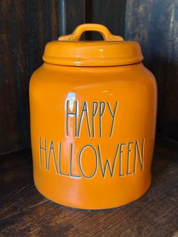 Rae Dunn Happy Halloween Cookie Jar